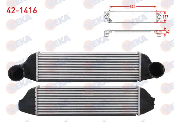VEKA 42-1416 | Turbo Radyatörü İntercooler Bmw X3 E83 2 0 Sd 177 Hp 2007 2008