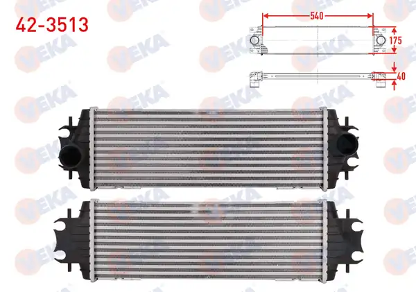 VEKA 42-3513 | Turbo Radyatörü İntercooler Renault Traffic II Fl 1 9 dCi 2001 2014