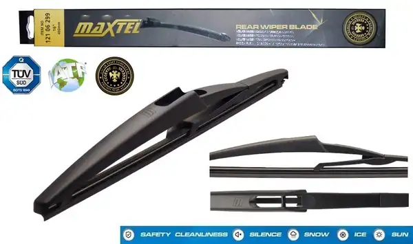 MAXTEL 12201912 | Arka Silecek Plastik C4 Grande Punto Fiesta Mercedes A B Qashqai 305mm