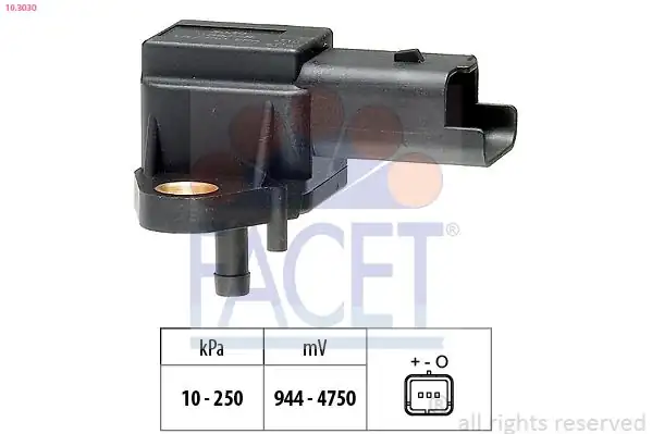 FACET 10-3030 | Emme Manifold Basınç Sensörü 406 C5 Jumpy Xantia 2 0hdi