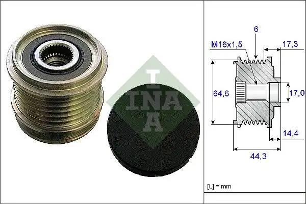 İna 535013010 Şarz Dmo Kasnağı VW A4 A6 A7 2 8 3 0 3 2 FSI
