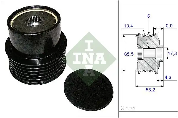 İna 535019510 Şarz Dmo Kasnağı Volvo Xc60 Xc70 Xc90 3 0 3 2