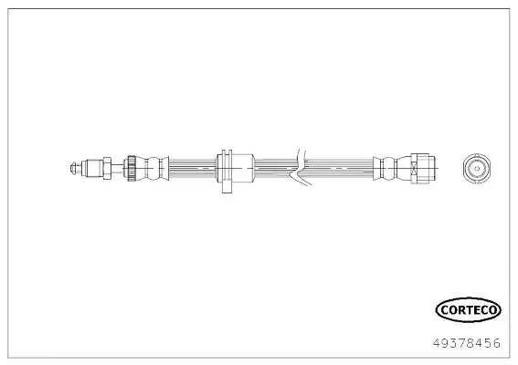 CORTECO 49378456 | Fren Hortumu Ön Mini F55 F56 F57 F60 360mm