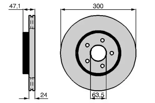 FRENDI 13133 | Disk Ön Ad 01 08 Mondeo 3 Jr X Type 2 Adet