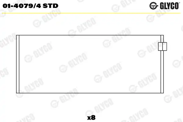 GLYCO 01-40794STD-01 | 40794 Std Alfa Romeo Giulietta Mıto 1 4 Jeep Compass 1 4 Multiair Kol Yatak
