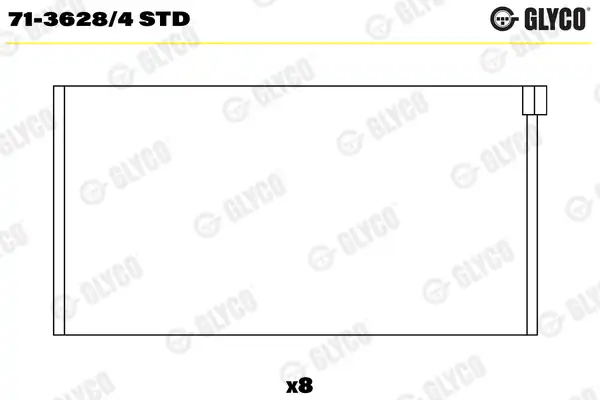 GLYCO 71-3628-4STD | Kol Yatak 205 405 1 9 Bnz 87