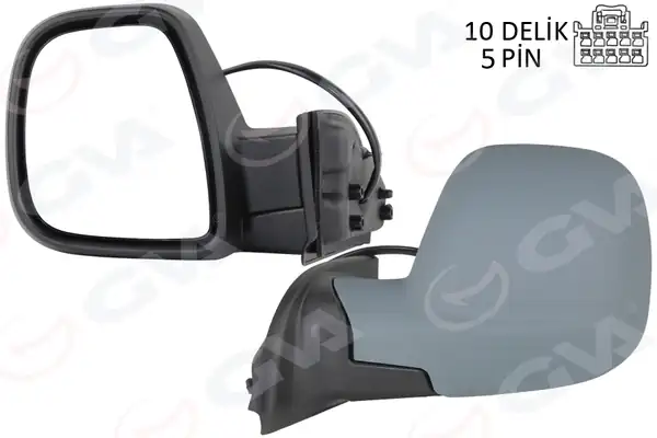 GVA 1029105 | Dış Dikiz Aynası Fiat Yeni Doblo Combi Carg0 Elektrikli Astarlı Rezistanslı Sol 23