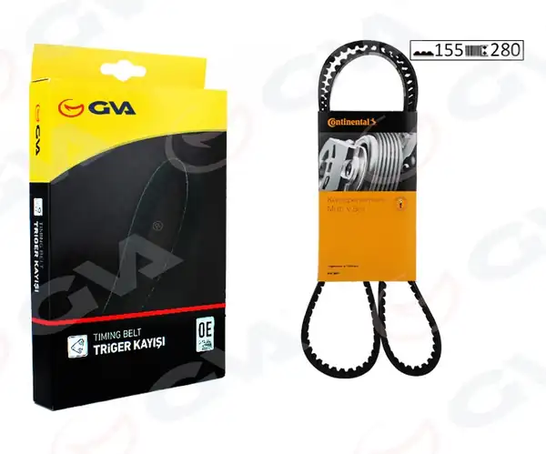 GVA 58155280 | Triger Kayışı 155x280 Volvo S60 2013 S90 2016 V40 2014 V60 2015 V90 Xc40 Xc60 Xc70 Xc90