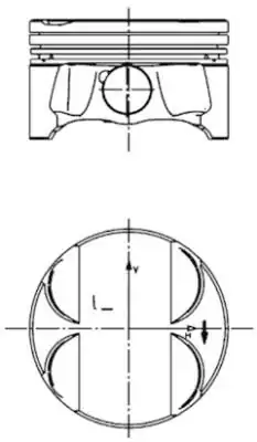 KOLBENSCHMIDT 40085600 | Piston Segman N46b20 84 00 mm Bmw 04 13