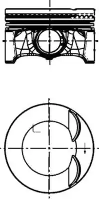 KOLBENSCHMIDT 40247600 | Piston Segman Std 82 51mm A3 Q3 Tt Leon Superb Octavia Tiguan Passat Jetta CC 2 0 TSI TFSI