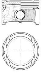 KOLBENSCHMIDT 40839600 | Piston 76 51 mm Std Polo Ibiza Fabia A1 Bud Cgga CGGB 1 4 16v