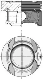 KOLBENSCHMIDT 40856600 | Piston Sekman M274 83 00mm M274 910 W204 W205 S205 C205 W212 W213 R172