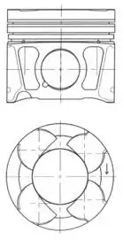 KOLBENSCHMIDT 41070620 | Piston Segman 0 40 83 4mm Opel Astra J Insignia A20dth