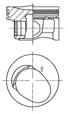 KOLBENSCHMIDT 41257600 | Piston 1 2 TSI Polo Jetta CBZ 71 00 mm