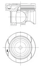 KOLBENSCHMIDT 41829600 | Piston 82 009 mm Om654 W177 W247 W205 C118 C257 W213 W223 Vito W447 16 20