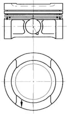 KOLBENSCHMIDT 94503700 | Piston Segman Ad Std Golf IV Polo 1 6i 8v AKL 4 Adet