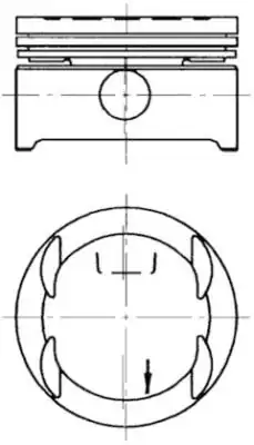 KOLBENSCHMIDT 94637600 | Piston Segman Ad Std Astra F 1 6 16v X16xel 79 4 Adet