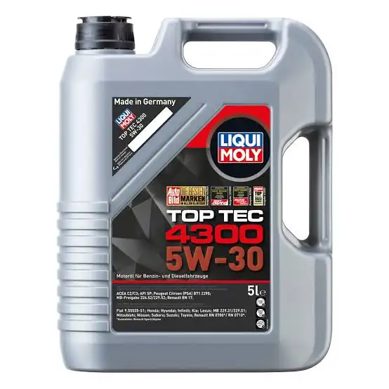 LIQUI MOLY 2324 | Top Tec 4300 Motor Yağı 5w 30 5l Koli 4 Adet 4 Adet