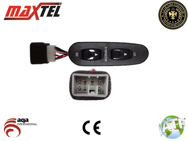 MAXTEL 18203007 | Cam Açma Anahtarı Ön Sol Çiftli H100 Minibüs 97 05