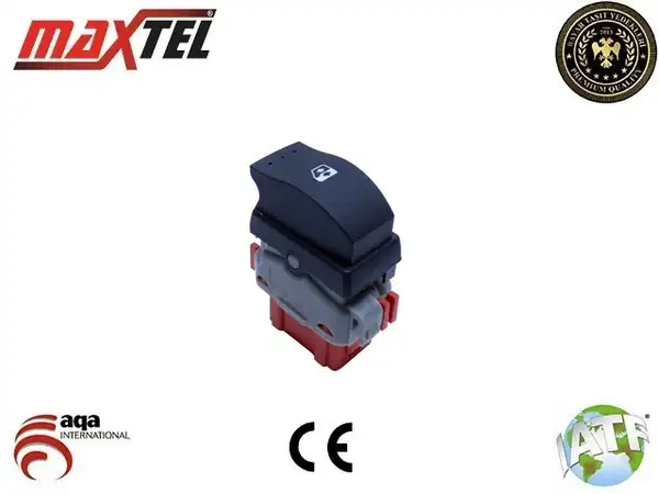 MAXTEL 18204452 | Cam Açma Kapam Anahtarı Sol Tekli Kırmızı Master II 6 Fiş