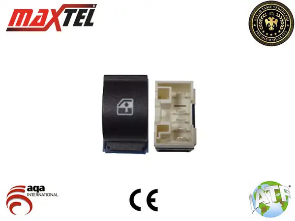 MAXTEL 18205038 | Cam Anahtarı Doblo 2006 Ön Sağ Kasasiz 25105