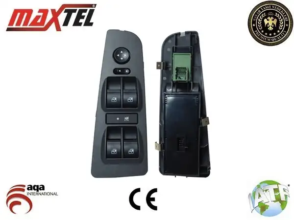 MAXTEL 18205320 | Cam Anahtarı Linea Ön Sol Ayna Ayarlı 16 Fişli Kasali Yeşil Ve Siyah