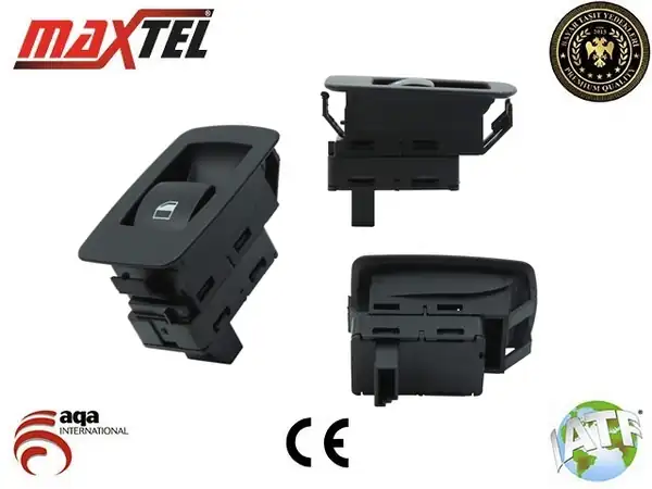 MAXTEL 18209874 | Cam Düğmesi Siyah Çerçeveli Ön Sağ Arka R L Bmw E90 X5 E70 X6 E71 E87