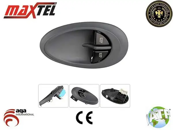 MAXTEL 18229134 | Cam Anahtarı Düğmesi Çiftli Sol Daily 99 06 Çerçeveli 12 Pin