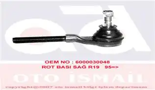 SİSMAK 120331 | Rot Başı Sağ R19 2 Adet