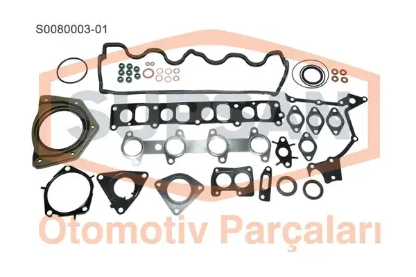 Supsan S008000301 Tam Takım Conta Keçeli Skc li Fiat Doblo Marea 19 Mltj 16v 19 JTD