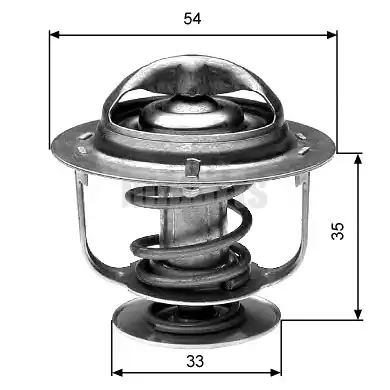 SUPSAN TH0045-01 | Termostat 88°C Contalı (Hyundai Accent 1.3-00)
