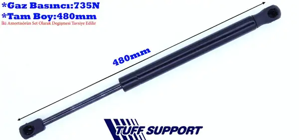 TUFFSUPPORT 612886 | Bagaj Amortisörü Megane III Grandtour