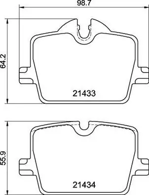 Valeo 671172 Fren Balatası Arka Bmw G20 G22 Toyota Supra Db 3 0 2 0 19