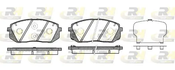 ROADHOUSE 21302-22 | Fren Balatası Genesıs Coupe 01 08