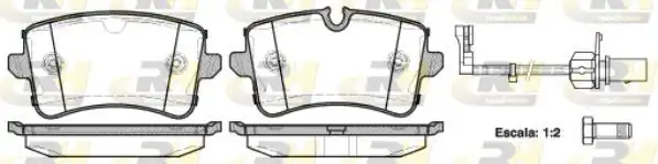 ROADHOUSE 21343-10 | Fren Balatası Arka Vag Audi A6 4g2 A6 Avant 4g5 11