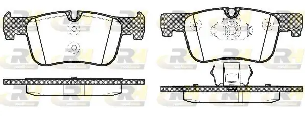 ROADHOUSE 21478-00 | Fren Balatası Ön Bmw 1 F20 F21 Bmw 3 F30 F31 Bmw 4 F32 F36 11