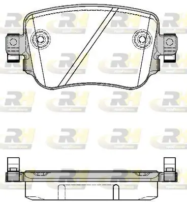 ROADHOUSE 21549-08 | Fren Balatası Arka Vag Sharan 10 Caddy IV 15 A1 10 Q3 11 Alhambra 10 Leon 12 Octavia III 13
