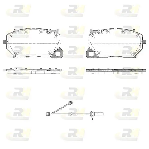 ROADHOUSE 21743-00 | Fren Balatası Ön Audi A8 17 Q7 Q8 15