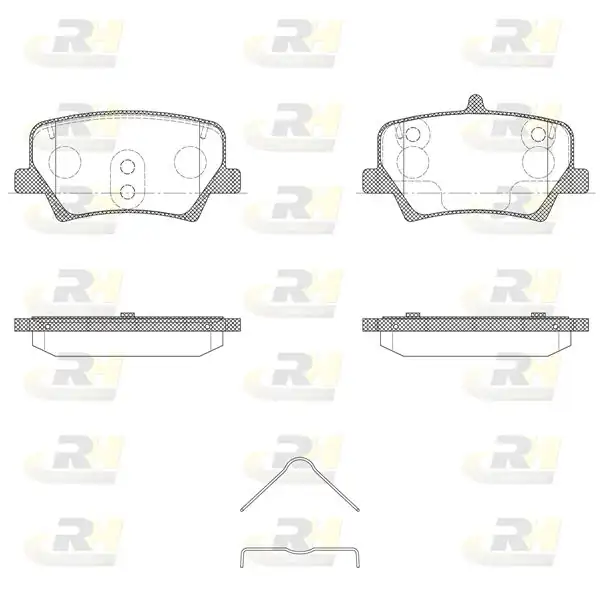 ROADHOUSE 21819-00 | Fren Balatası Arka Volvo Xc40 536 17