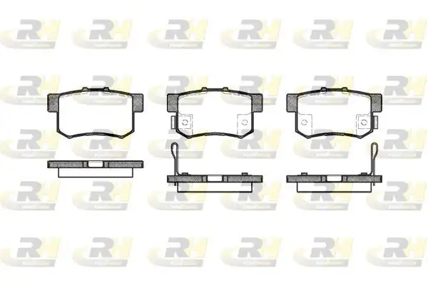 ROADHOUSE 2325-12 | Fren Balatası Accord IV Cb3 Cb7 11 89 10 93