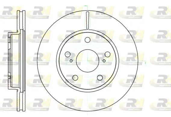 ROADHOUSE 61122-10 | Fren Diski Auris _ze15_ _re15_ 03 07 Xx
