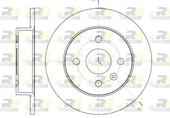 ROADHOUSE 6570-00 | Fren Diski Astra F 53_ 54_ 58_ 59_ 56_ 5 Xx