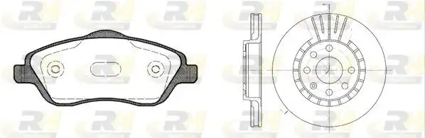 ROADHOUSE 8774-04 | Fren Dual Kit Corsa 00 06 Xx