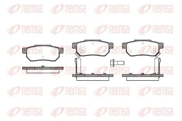 REMSA 0233.02 | Fren Balatası Accord III Ca4 Ca5 11 85-12 89