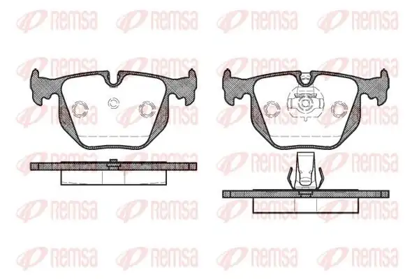 REMSA 0381-30 | Fren Balatası X3 E83 01 04