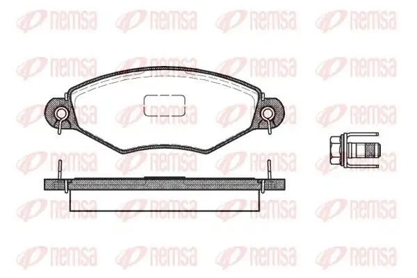REMSA 0643-10 | Fren Balatası 206 2a C Sw CC 09 98 04 06