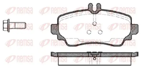REMSA 0650-00 | Fren Balatası A Class W168 07 97 08 04