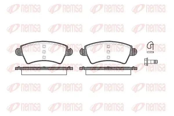 REMSA 0726-10 | Fren Balatası 206 2a C Sw CC 09 98 04 06