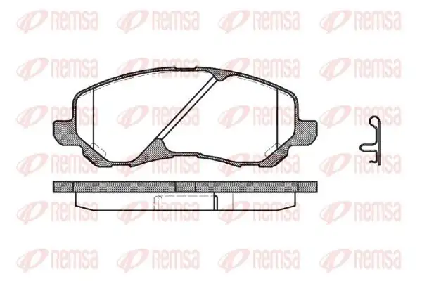 REMSA 0804.02 | Fren Balatası Eclıpse II D3_ 12 95-04 99
