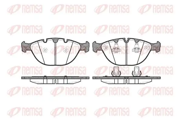 REMSA 0958-00 | Fren Balatası X5 E53 05 00 01 07